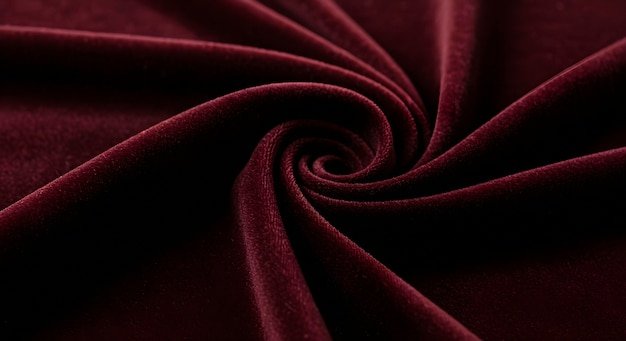 Veludo bordô em macro